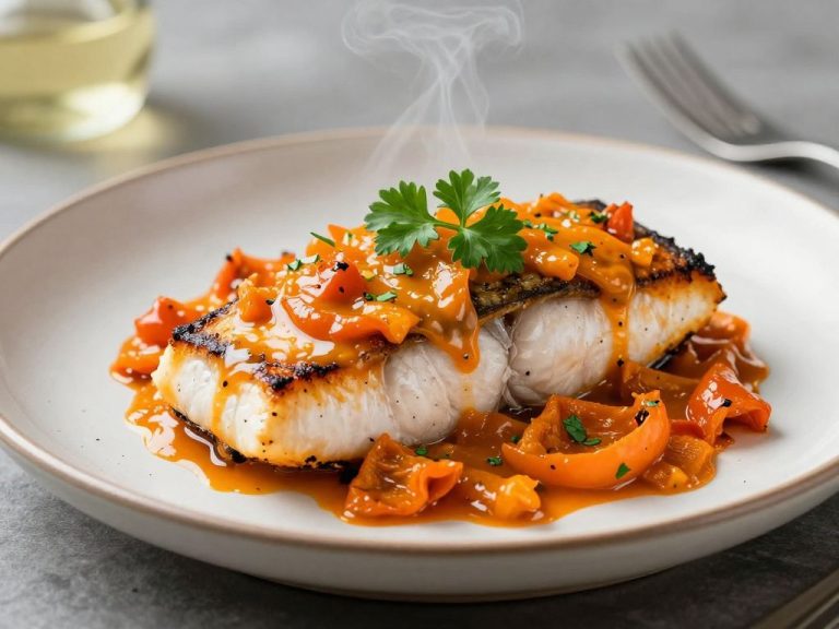 Delicious Quick Tilapia in Roasted Pepper Sauce Recipe – Easy Recipe You’ll Love